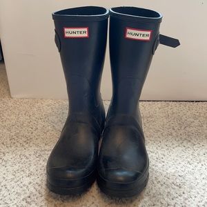 Black hunter boots. Never worn